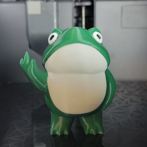 Cheeky Middle Finger Frog | Gag Gift | Fun Desk Toy | Decor | 3D Printed - Picture 9 of 17
